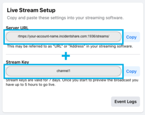 live stream setup billede