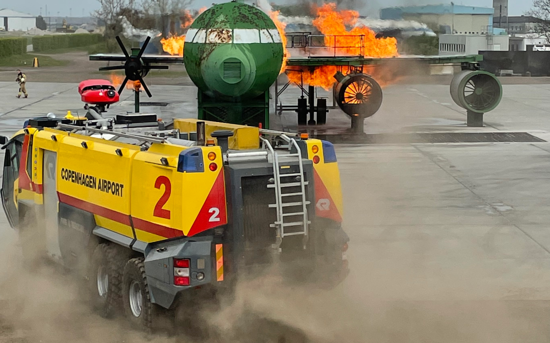 Livestreaming dygtiggør brandfolk i Københavns Lufthavn